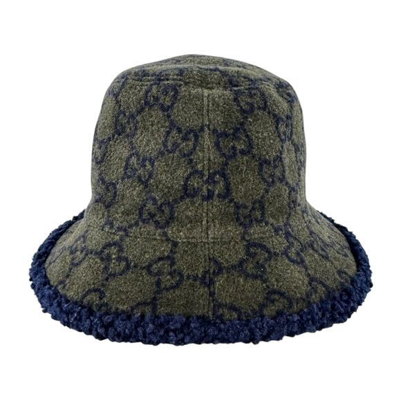 Gucci Monogram Green Wool Bucket Hat main image 9